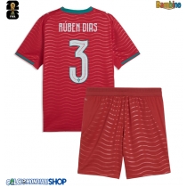 Maglie da calcio Portogallo Ruben Dias #3 Prima Maglia Bambino Mondiali 2026  Manica Corta (+ Pantaloni corti)